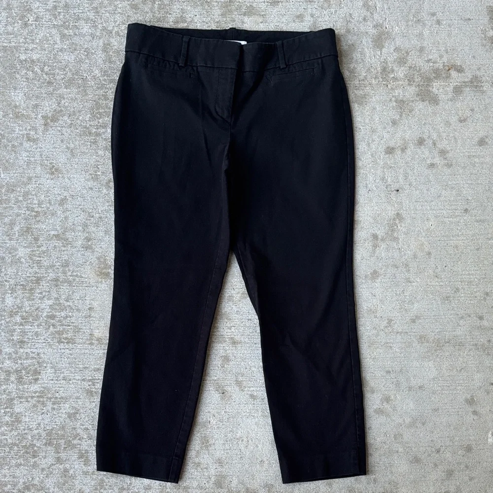 Loft Riviera Marisa Black Cropped Pants